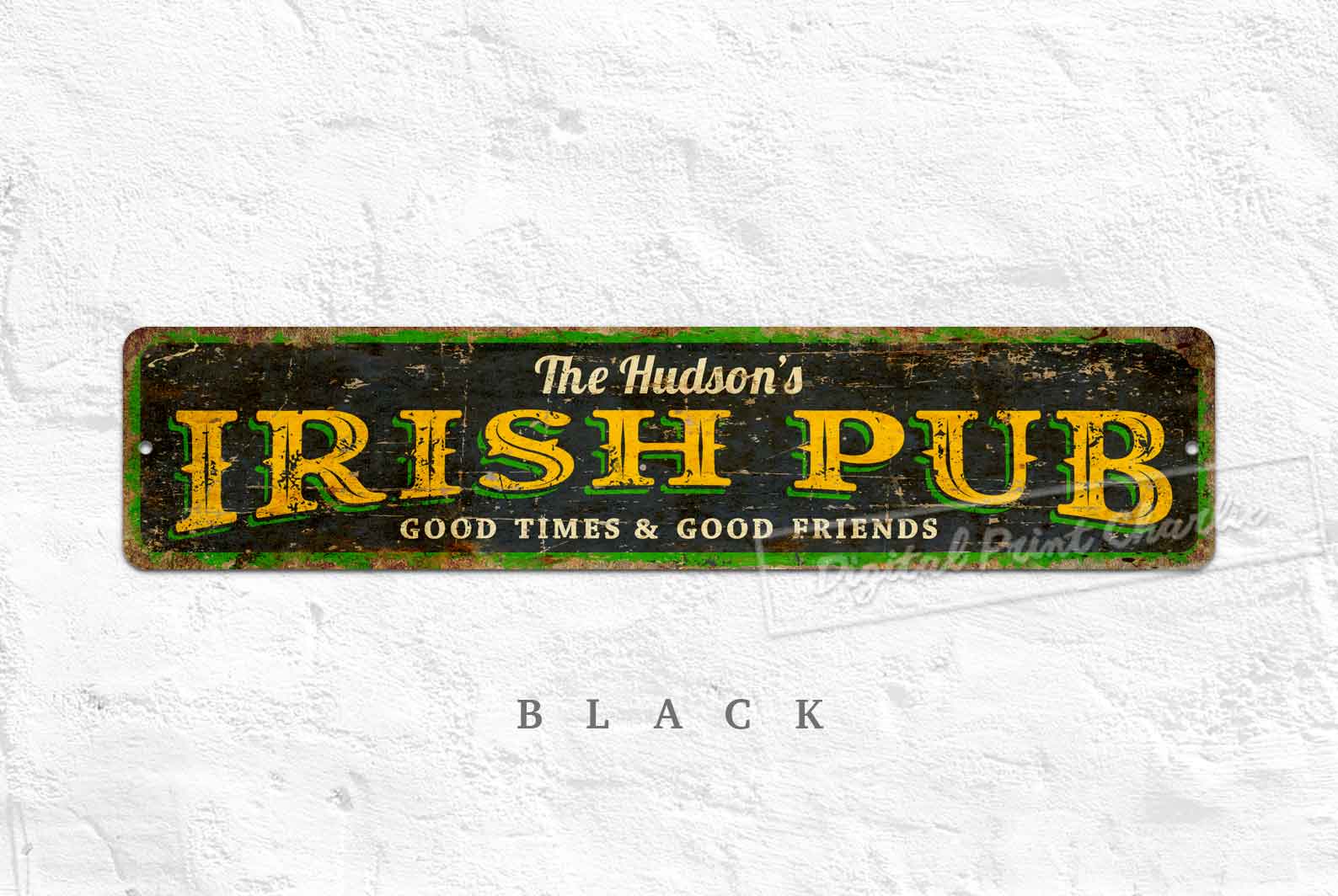 Custom Irish Pub Metal Sign – Rustic Personalized Bar Wall Décor