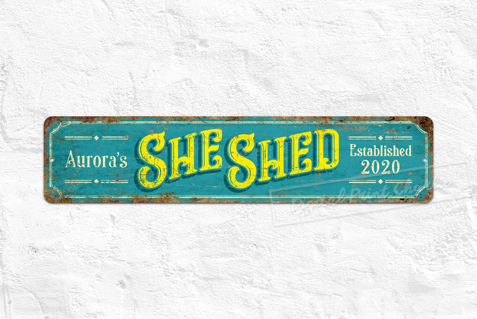 She Shed Name Sign – Unique Gift