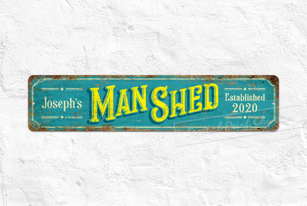 Custom Aluminum Shed Sign – Vintage Outdoor Décor