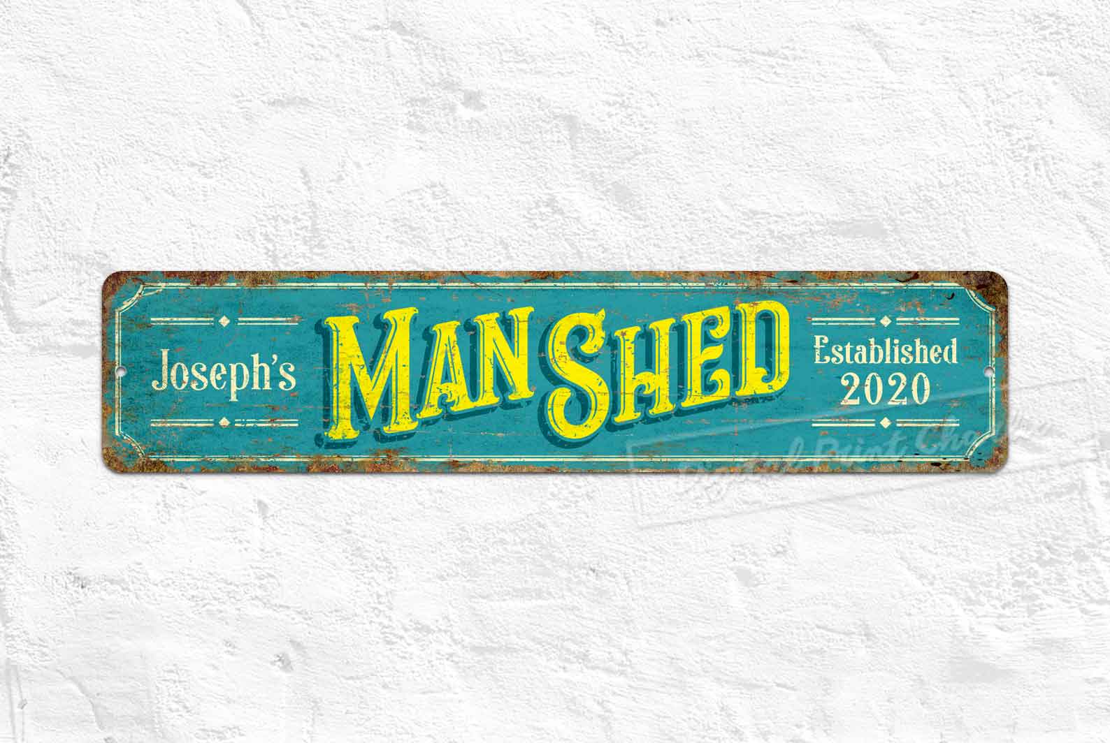 Custom Aluminum Shed Sign – Vintage Outdoor Décor
