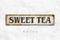 Sweet Tea Metal Sign – Rustic Farmhouse Kitchen Wall Décor Plaque
