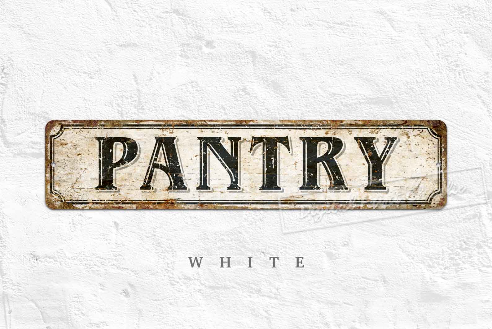 Vintage Kitchen Pantry Wall Art – Rustic Farmhouse Style