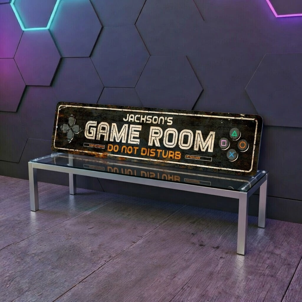 Custom Aluminum Plaque for Entertainment Space