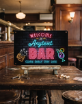 Personalized Bar Metal Sign – Custom Neon Pub Décor