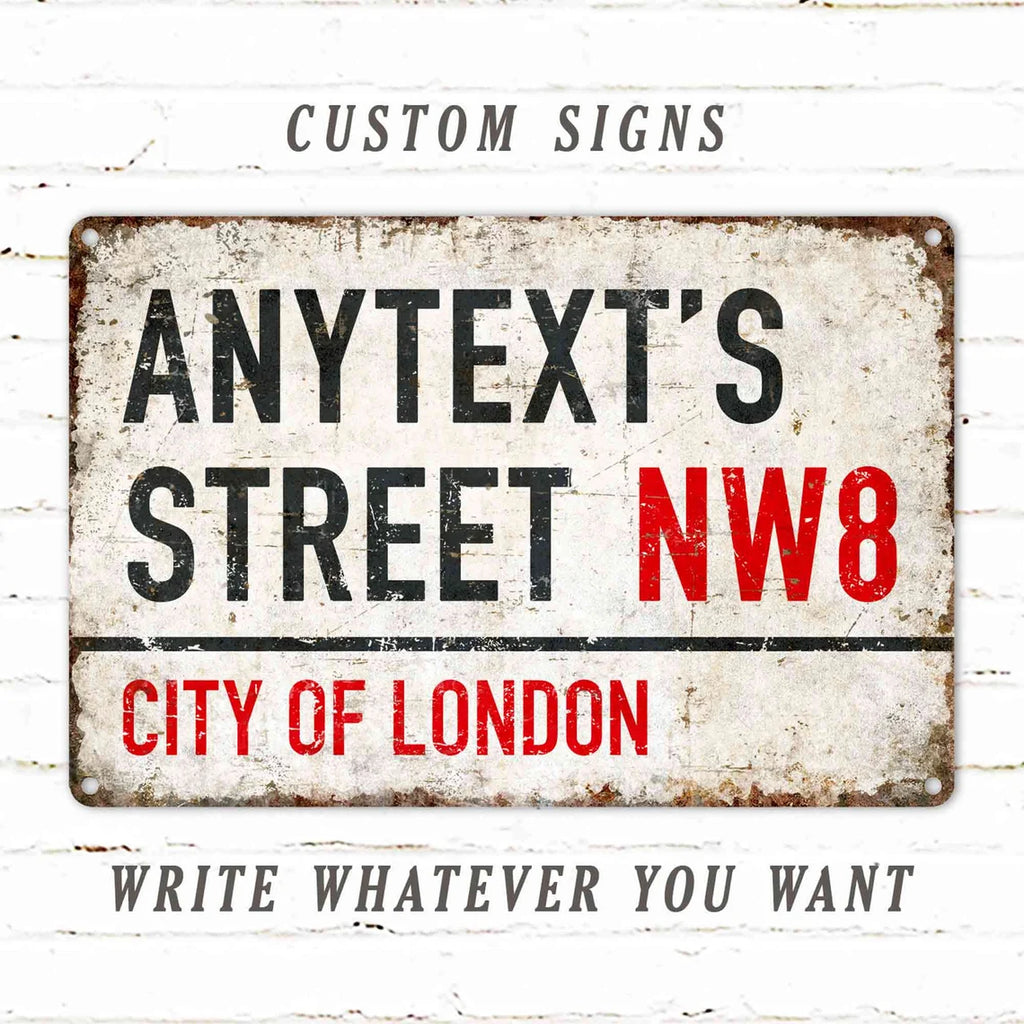 Rustic Style Personalized Street Sign Gift Idea