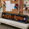Custom Craft Room Metal Sign Personalized Décor