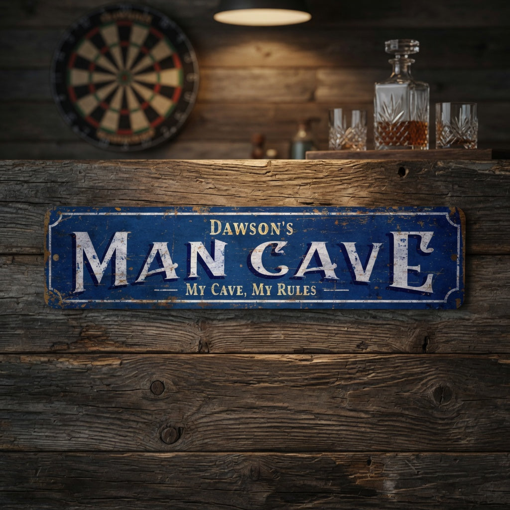 Personalized Garage Metal Plaque – Gift for Men