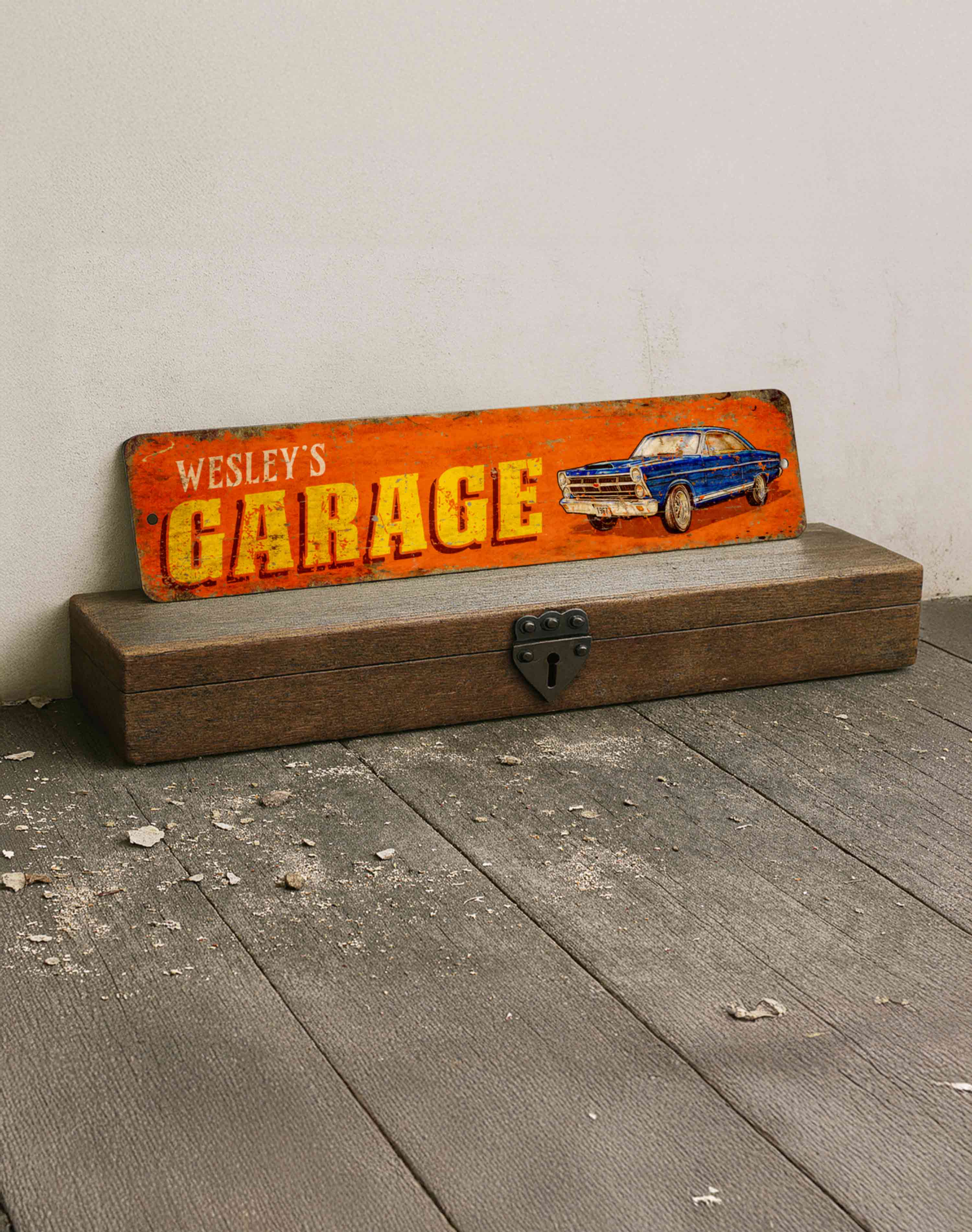 Unique Gift Personalized Garage Plaque – Man Cave Wall Art