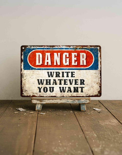 Custom Hazard Safety Aluminum Plaque Décor