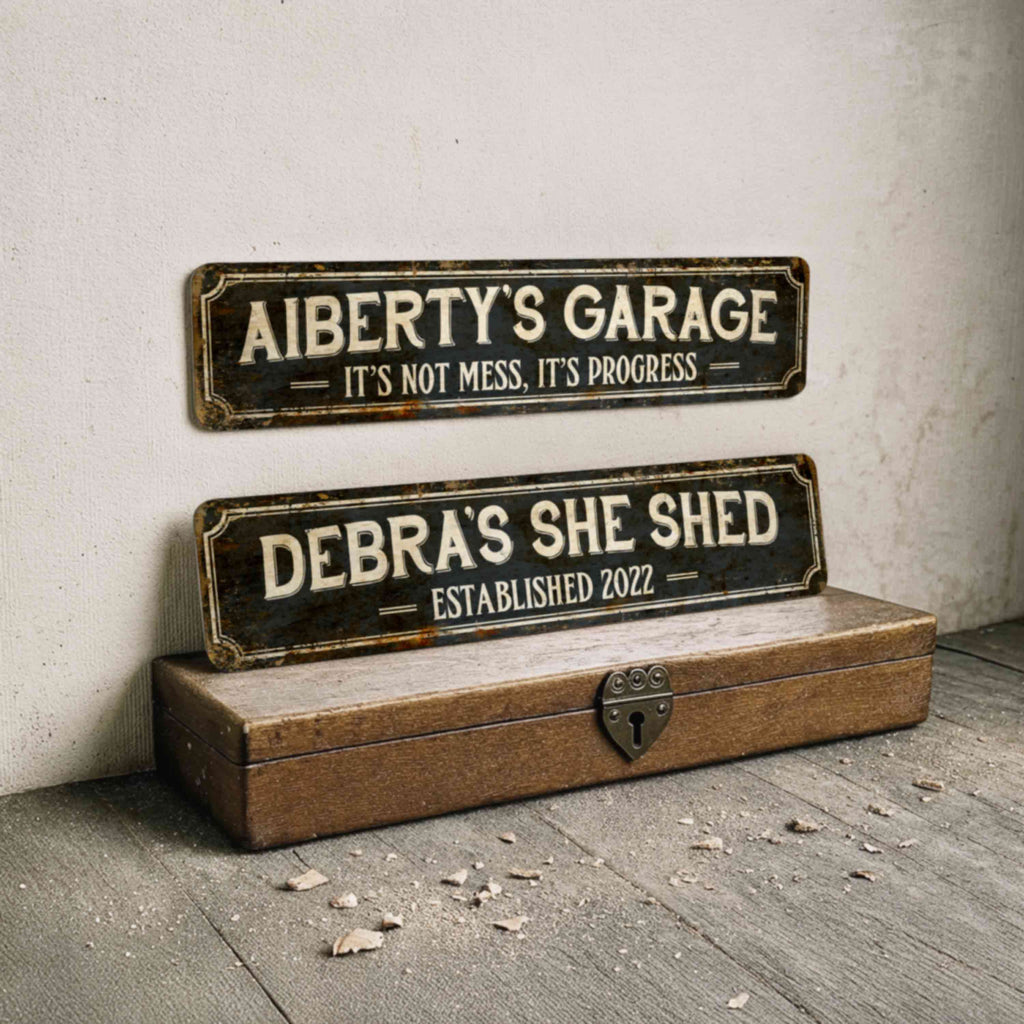 Personalized Rustic Metal Sign – Custom Outdoor Plaque