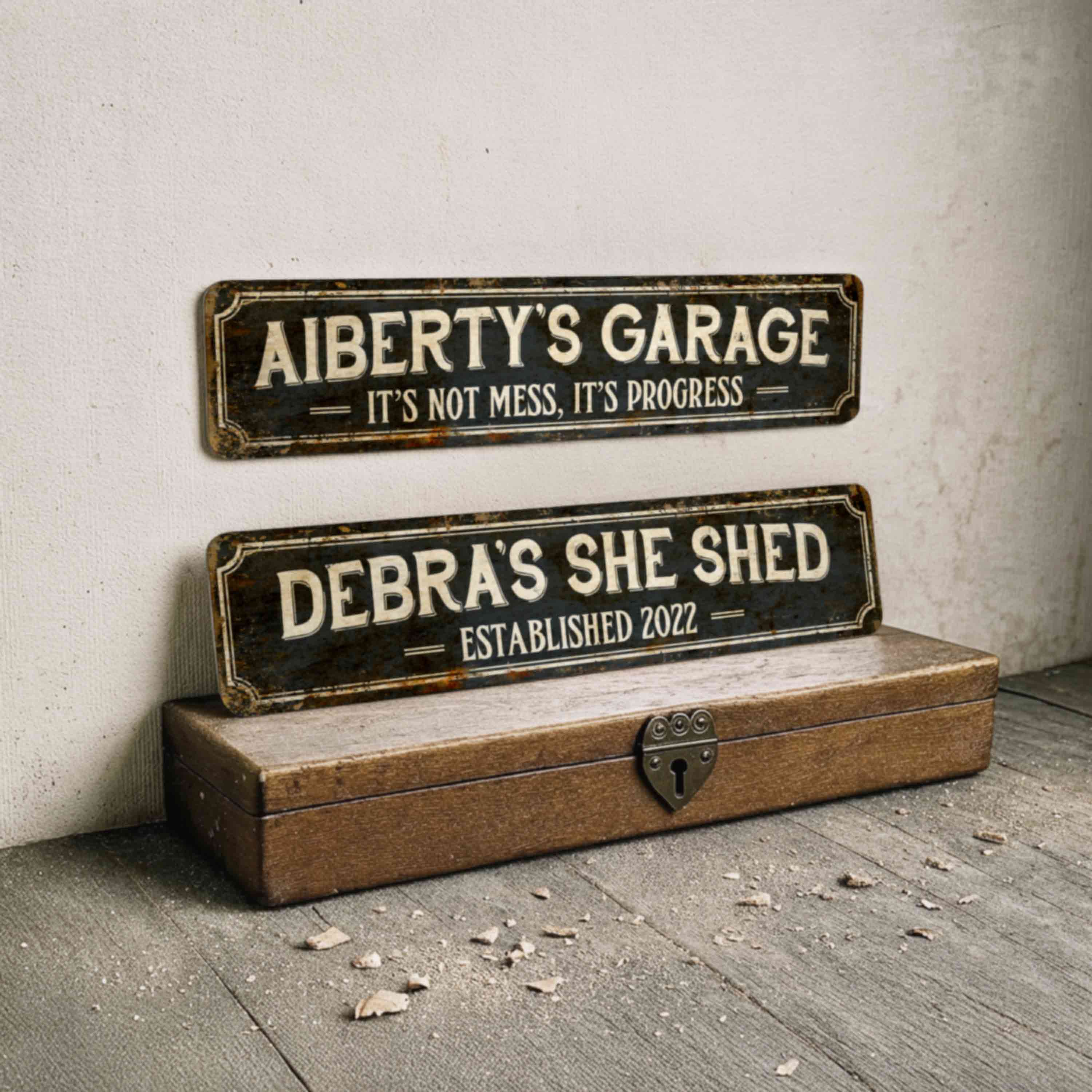 Personalized Rustic Metal Sign – Custom Outdoor Plaque