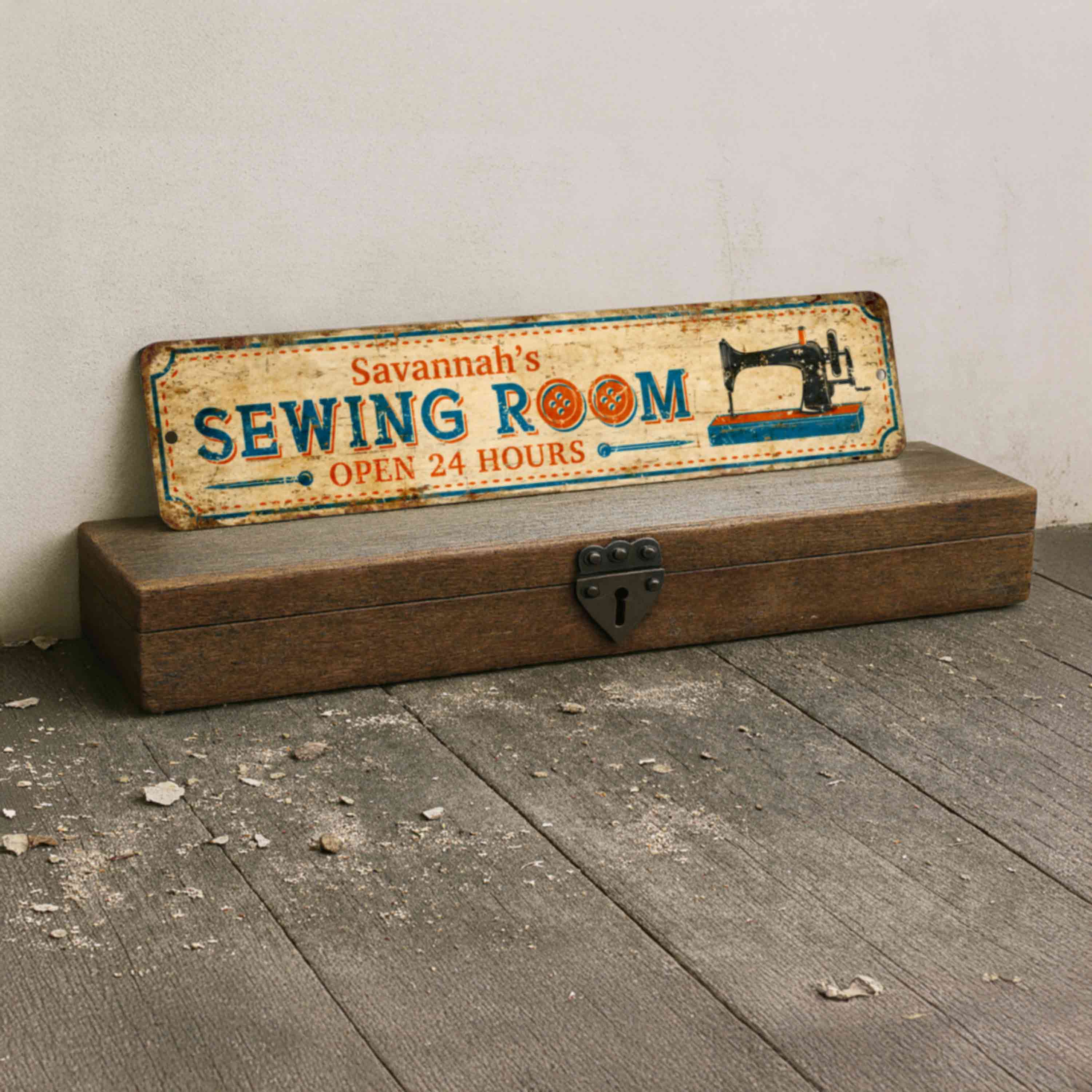 Custom Sewing Studio Sign – Quilting & Embroidery Decoration