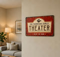 Custom Home Theater Metal Sign Personalized Movie Room Décor
