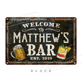 Personalized Bar Sign – Custom Wall Decor for Home, Pub, or Coffee Shop