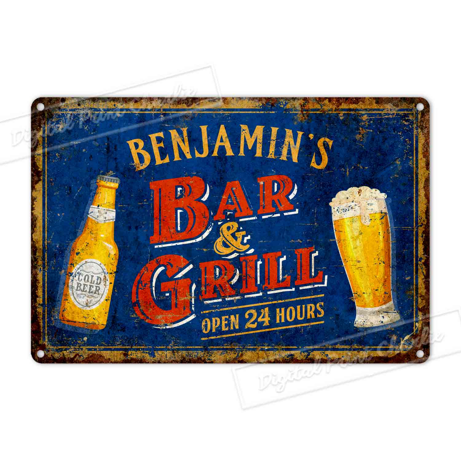 Unique Gift for Grill Masters – Personalized Bar Sign
