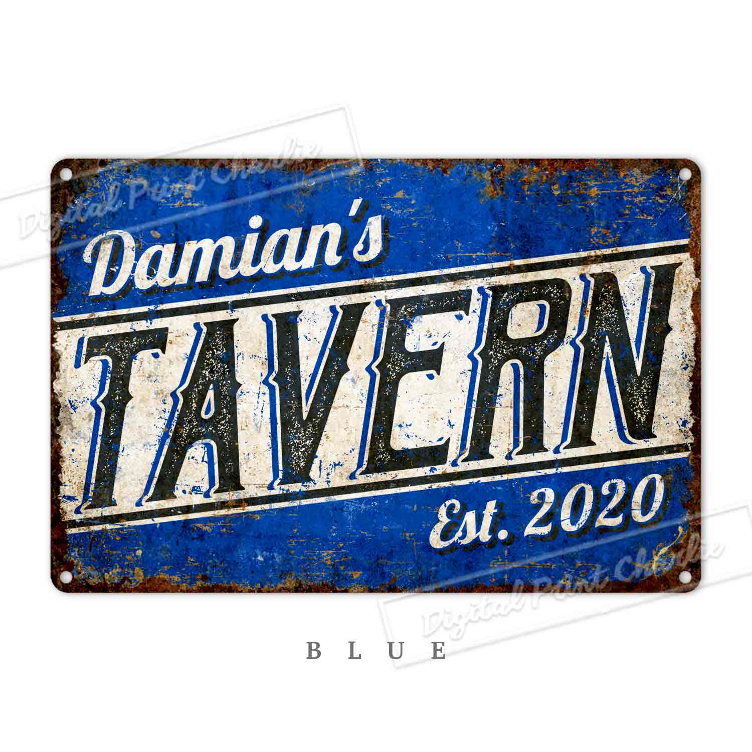 Personalized Metal Tavern Sign – Custom Rustic Bar Wall Décor