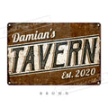 Personalized Metal Tavern Sign – Custom Rustic Bar Wall Décor