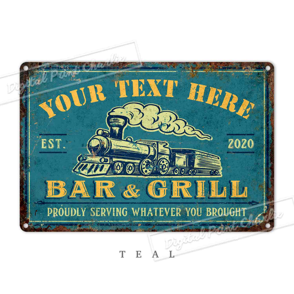 Weatherproof Backyard Grill Sign – Personalized Gift