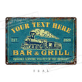 Weatherproof Backyard Grill Sign – Personalized Gift