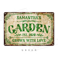 Custom Garden Metal Sign – Personalized Outdoor Yard & Patio Décor