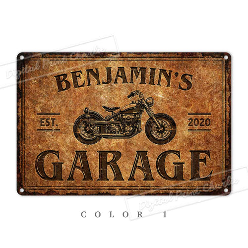 Unique Gift Garage Sign – Custom Text for Home or Business