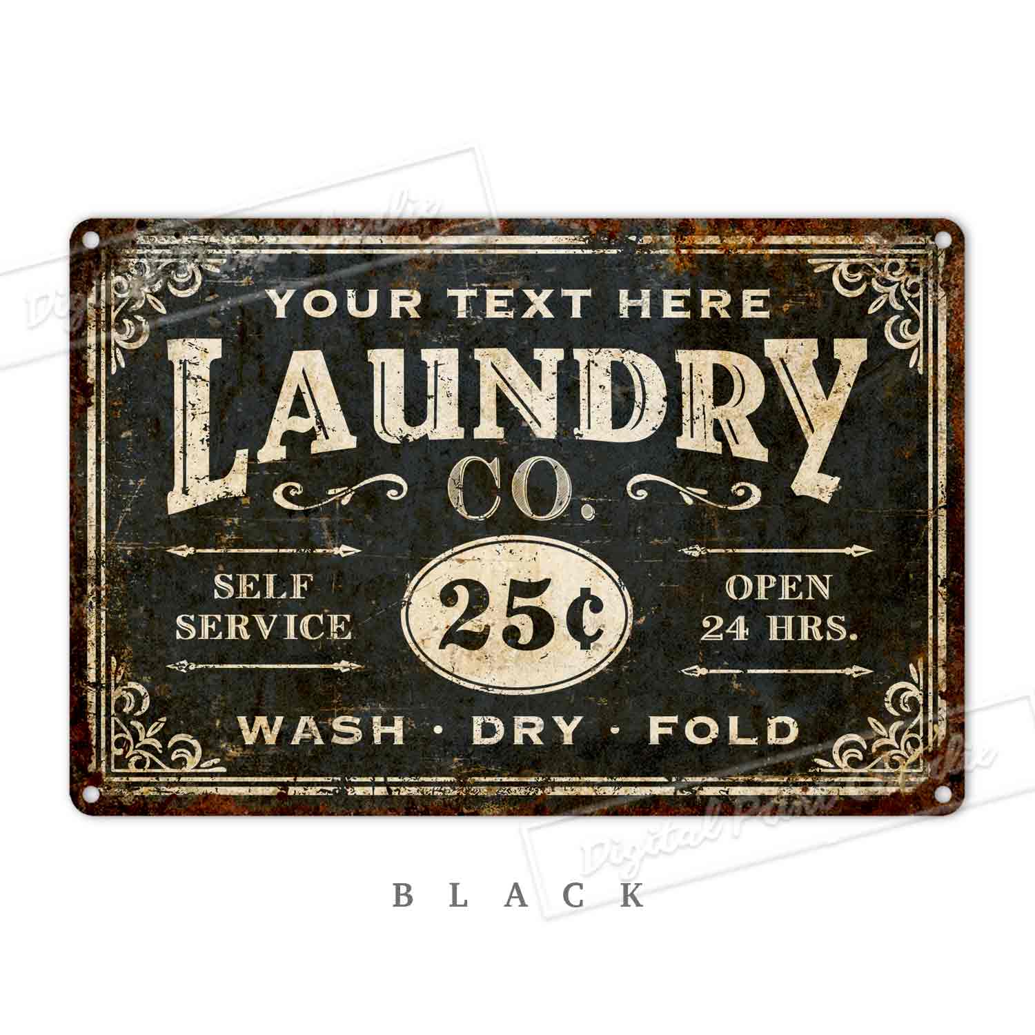 Vintage Laundry Room Wall Art – Rustic Home Gift