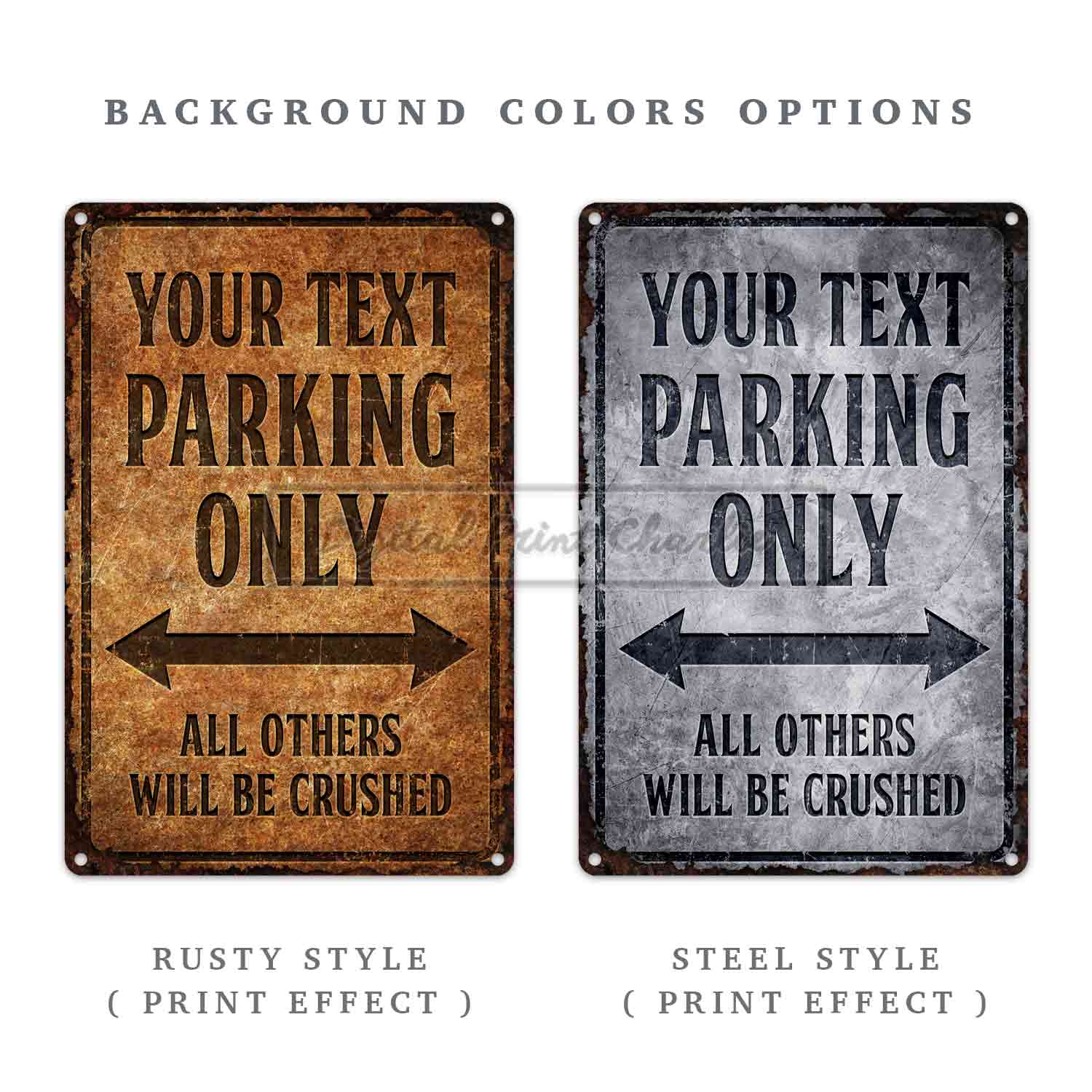Custom Parking Only Sign – Durable Aluminum Décor
