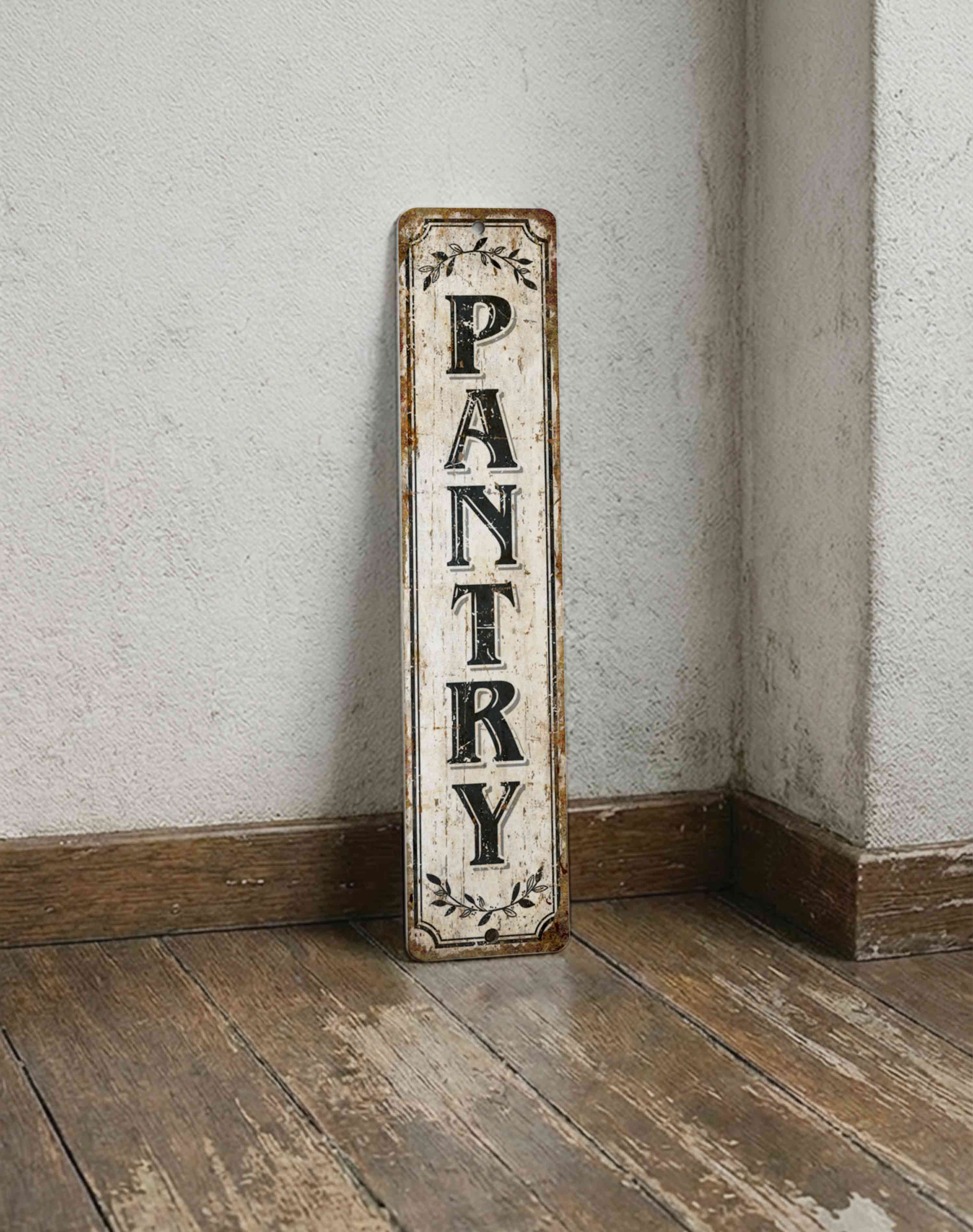 Rustic Pantry Metal Wall Sign – Vintage Kitchen Décor