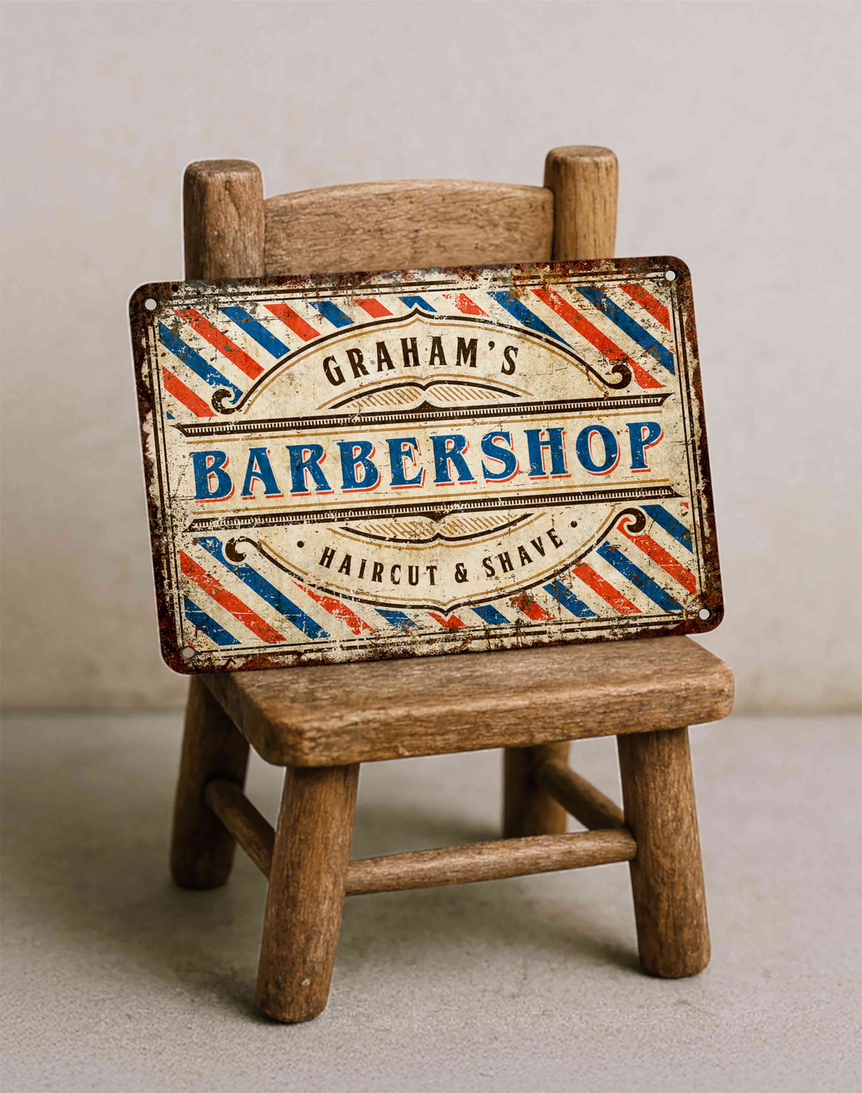 Barber Personalized Wall Plaque – Gift Idea