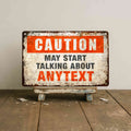 Durable Aluminum Plaque with Rustic Printed Texture