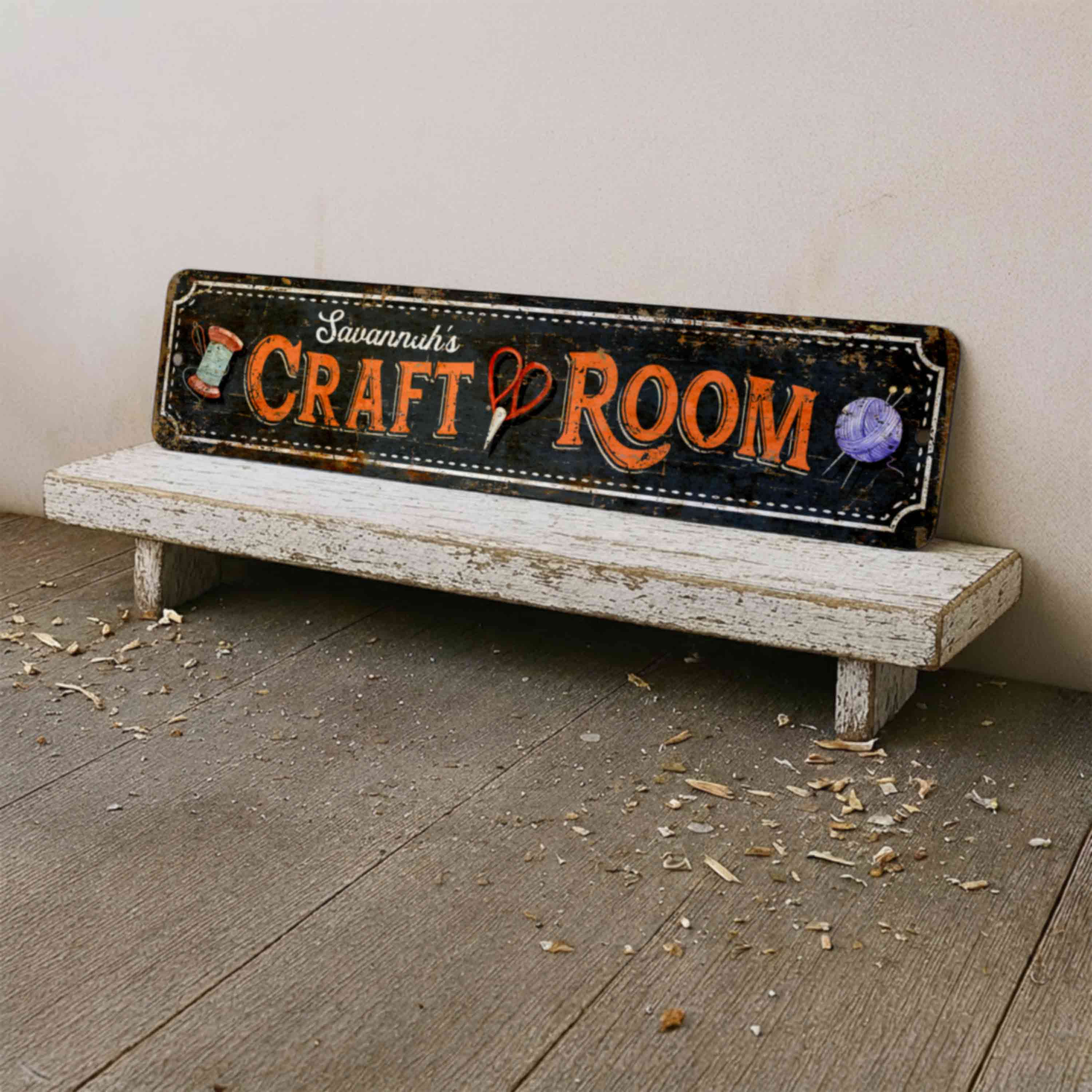 Personalized DIY Workshop Wall Art Sign