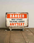 Custom Metal Warning Sign – Personalized Outdoor Durable Plaque