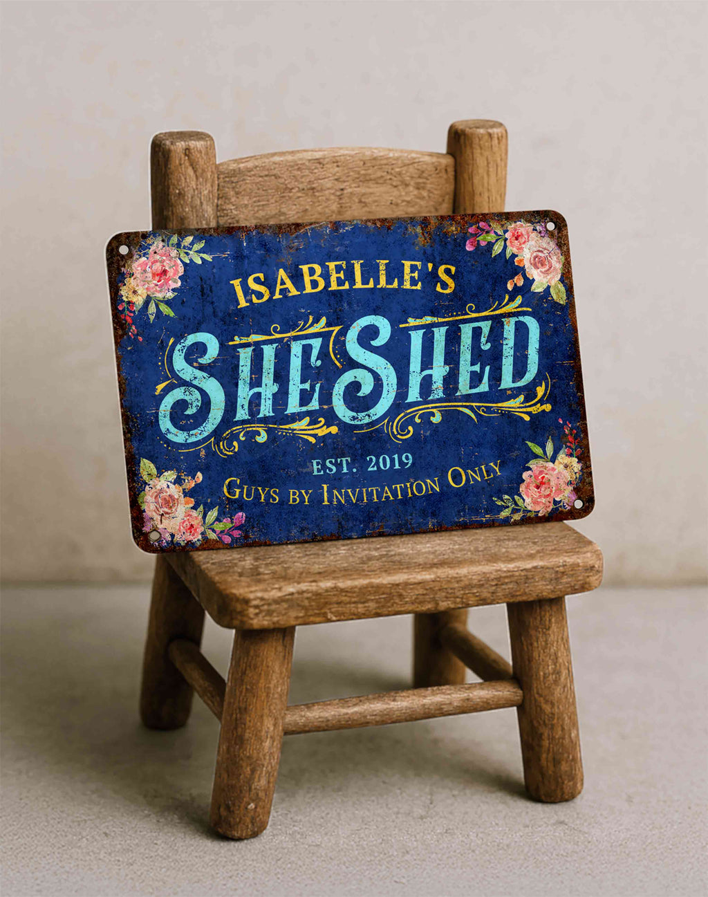 She Shed Metal Sign Rustic Outdoor Décor