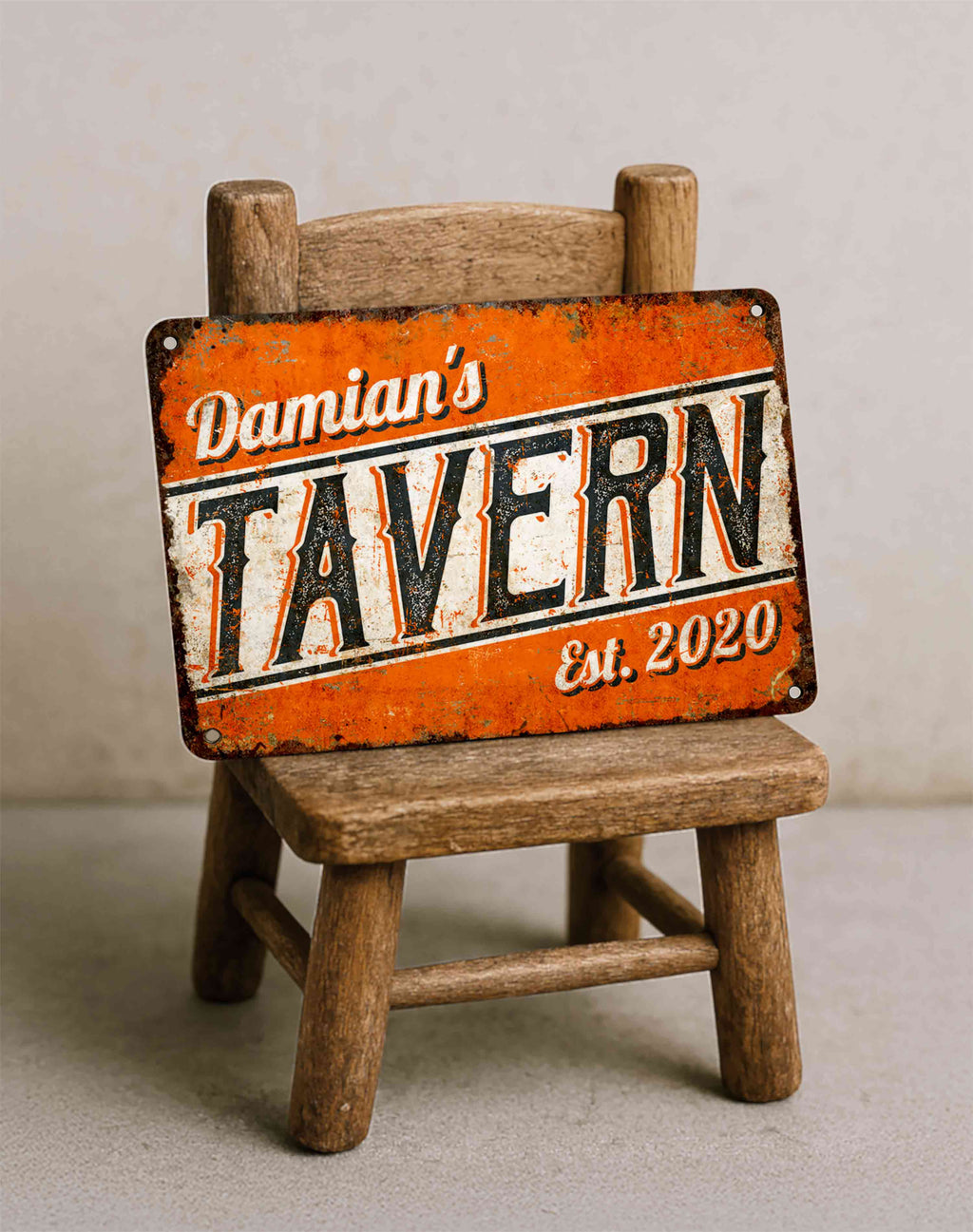 Personalized Metal Tavern Sign – Custom Rustic Bar Wall Décor