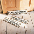 Weather-Resistant Package Drop-Off Sign for Porch or Entrywa卜