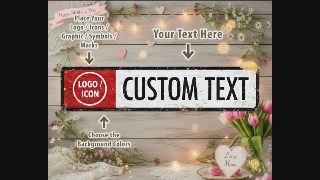 Personalized Metal Garden Sign – Rustic Outdoor Plaque