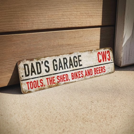 Personalized UK Street Sign Plaque – Custom Metal Décor