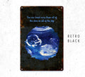 Custom Baby Scan Sign – Personalized Ultrasound Wall Art Gift