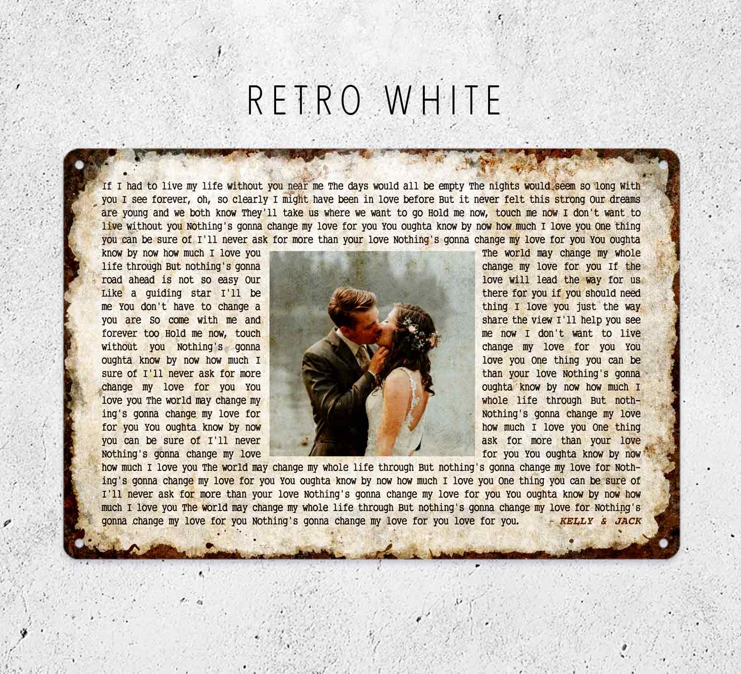 Personalized Anniversary Gift Custom Music Wall Décor
