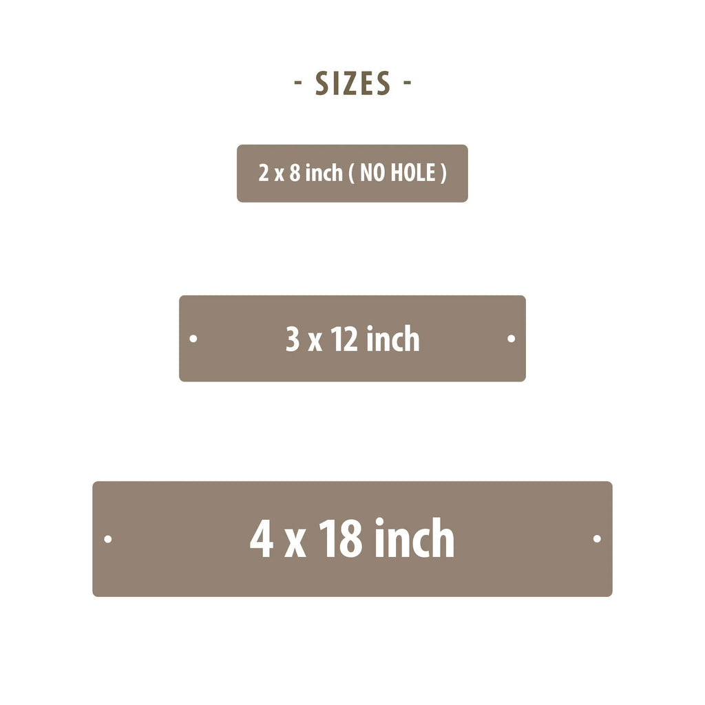 Custom Rustic Metal Sign – Personalized Home & Outdoor Décor