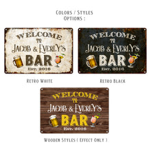Bar Metal Sign, Welcome Sign, Pub, Lounge, Kitchen, Home Decor