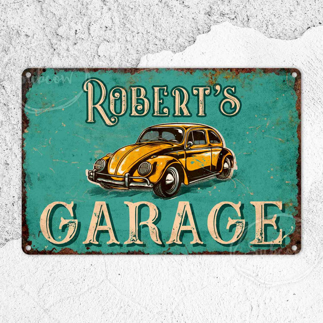 Garage Sign, Workshop Sign, Metal Sign, Rustic Home Decor, Custom Sign, Personalised Gifts