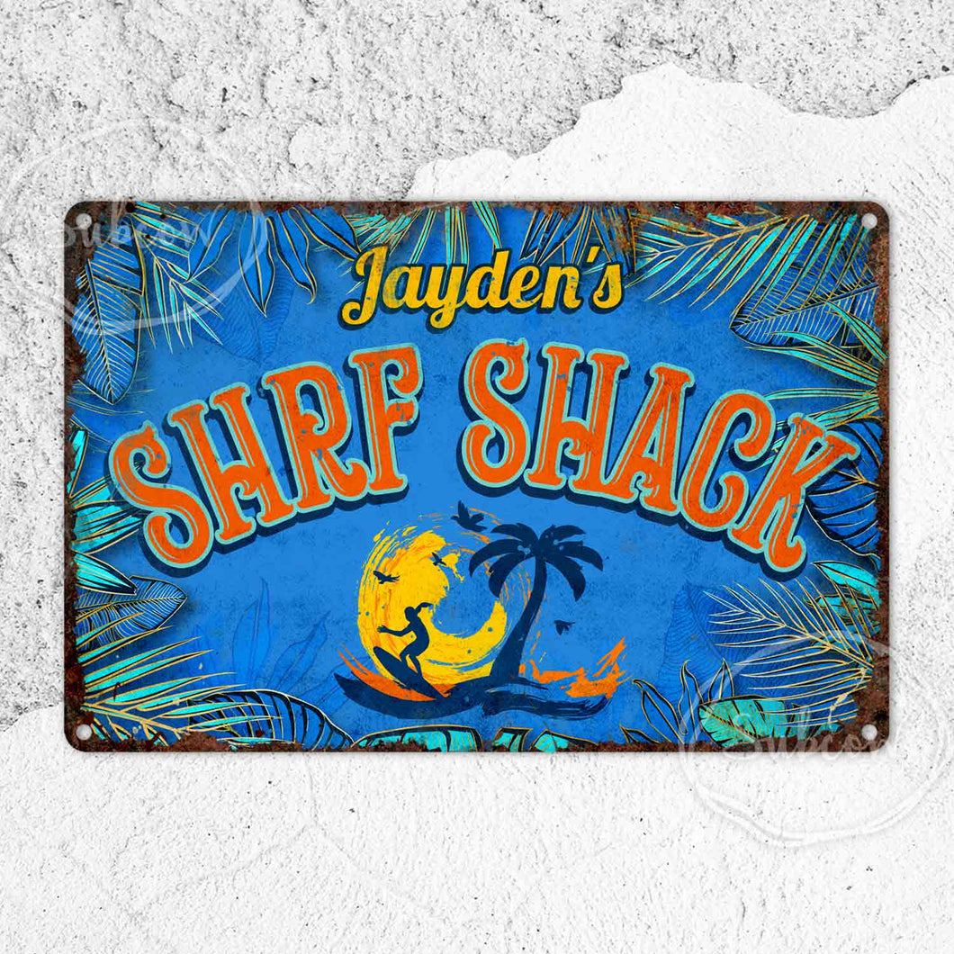 Beach Metal Sign, Surfing Sign, Custom Sign, Surf, Beach House, Personalised Gifts, Rustic Home Décor