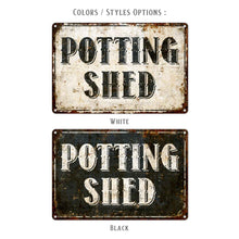 Potting Shed Sign, Farmhouse Sign, Garden Sign, Metal Sign, Rustic Home Décor, Gifts